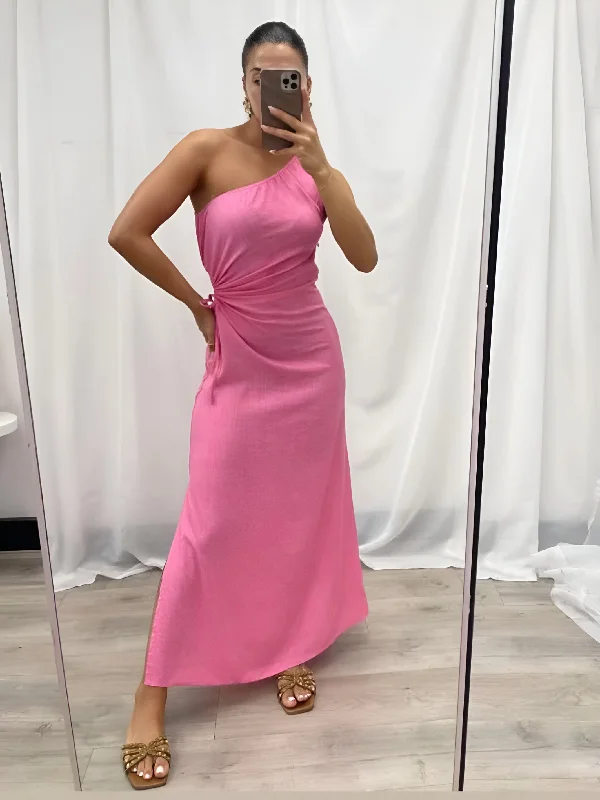 ANGELIKI MIDI DRESS -PINK